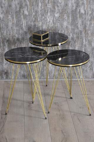 Gold Wire Double Gold Zigon Coffee Table