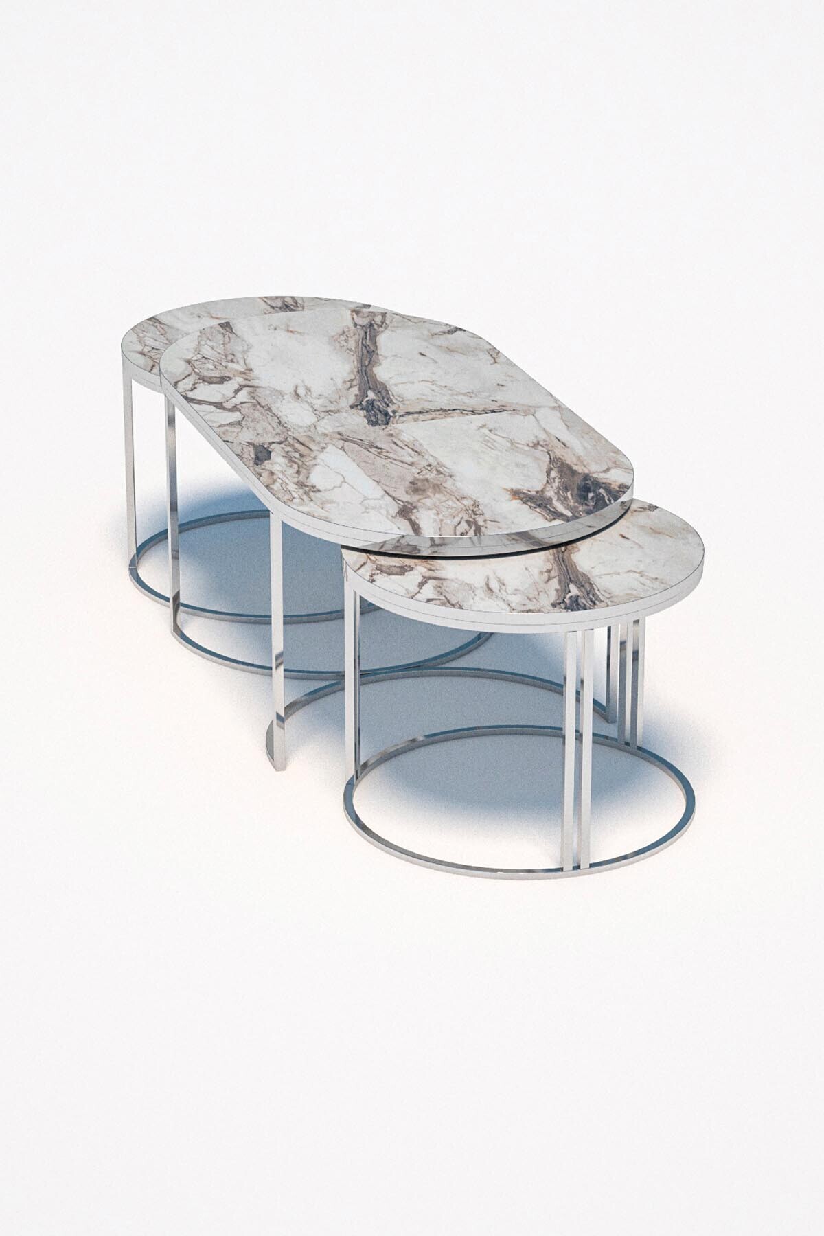 Silver Full Moon Set of 3