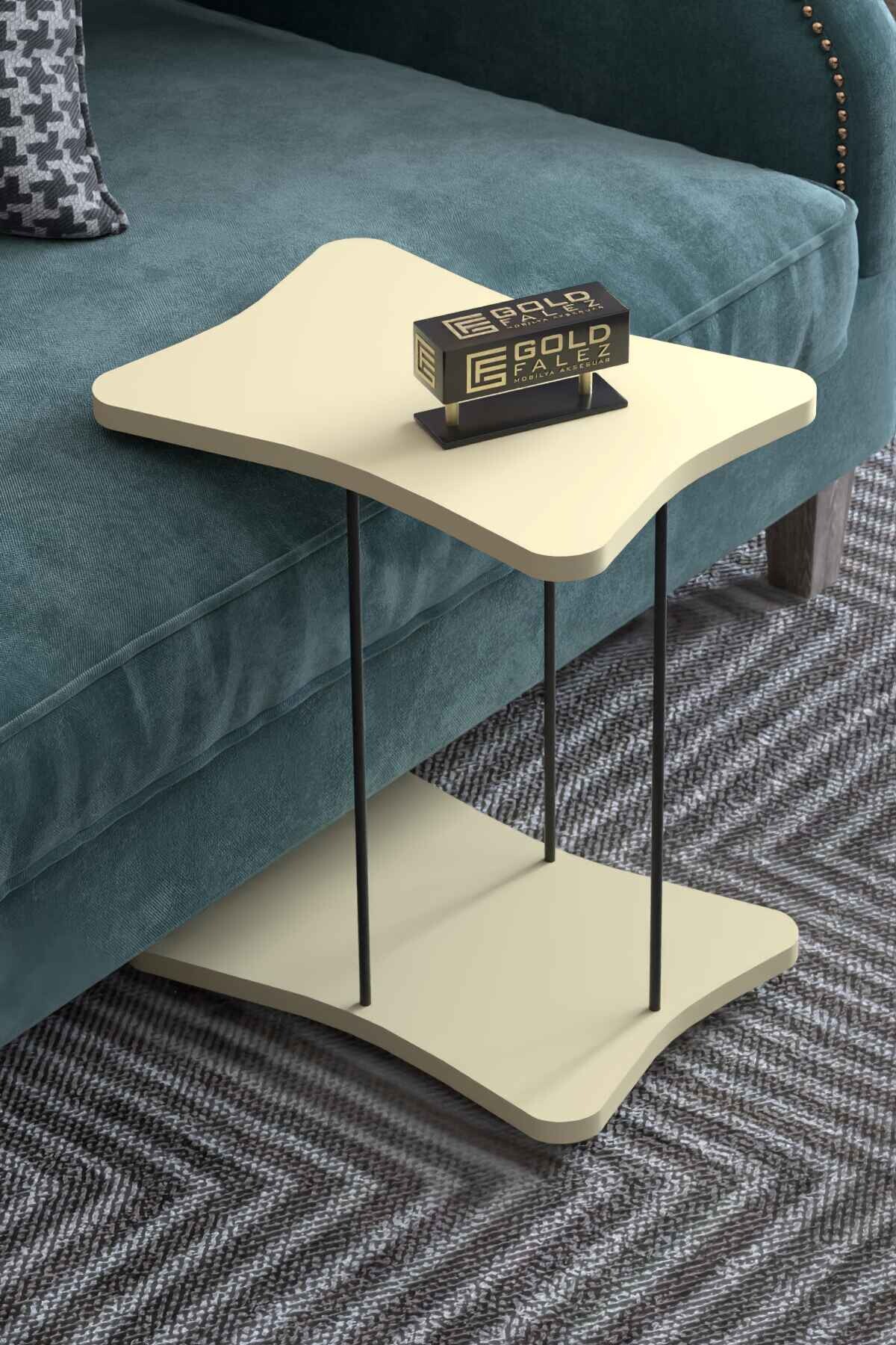 Side Table with Wheels