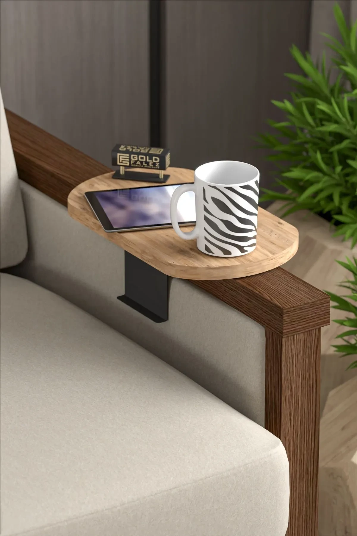 Decorative Double (2 pcs.) Side Table Oval — Atlantic Pine