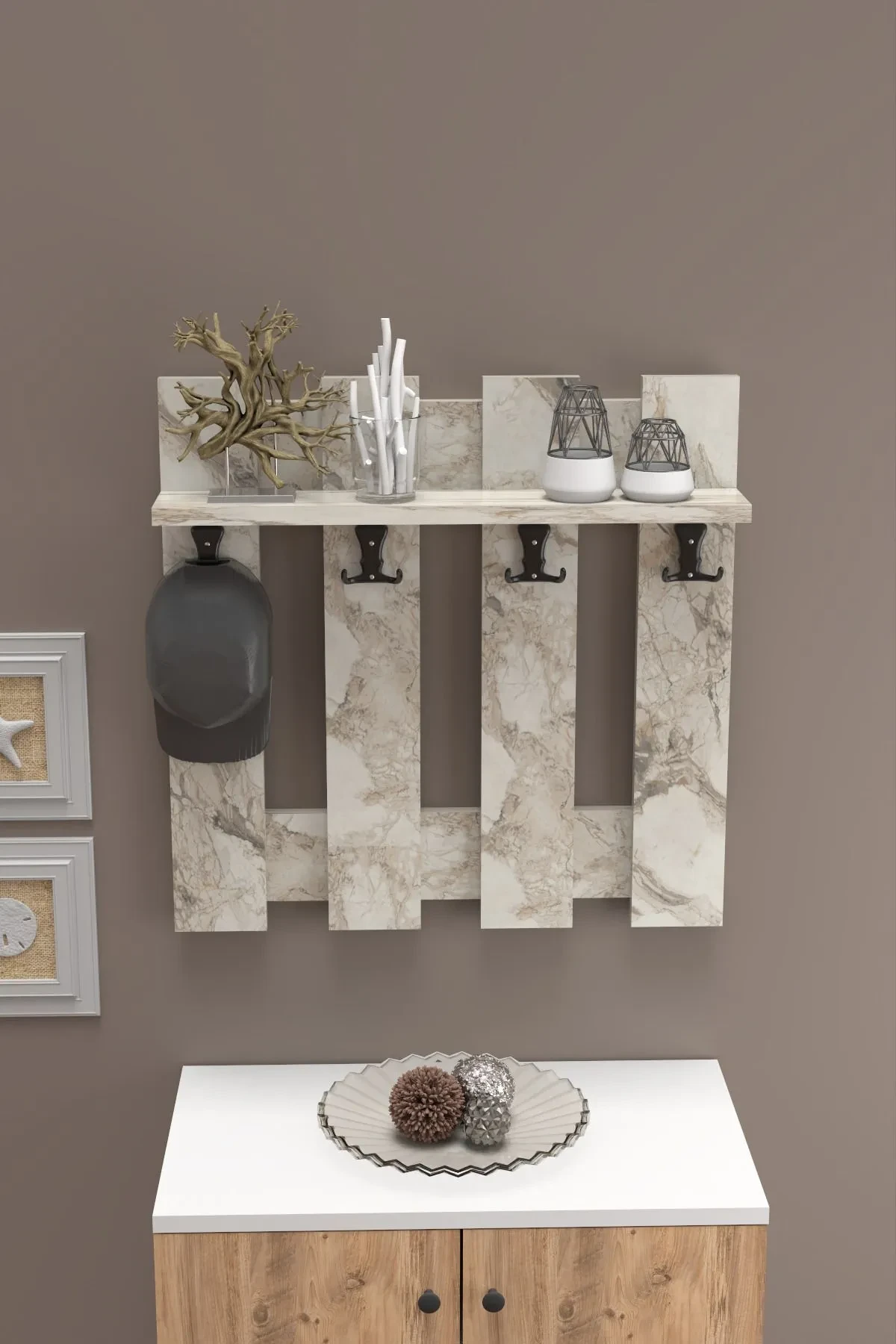 Fence Wall Hanging Coat Rack