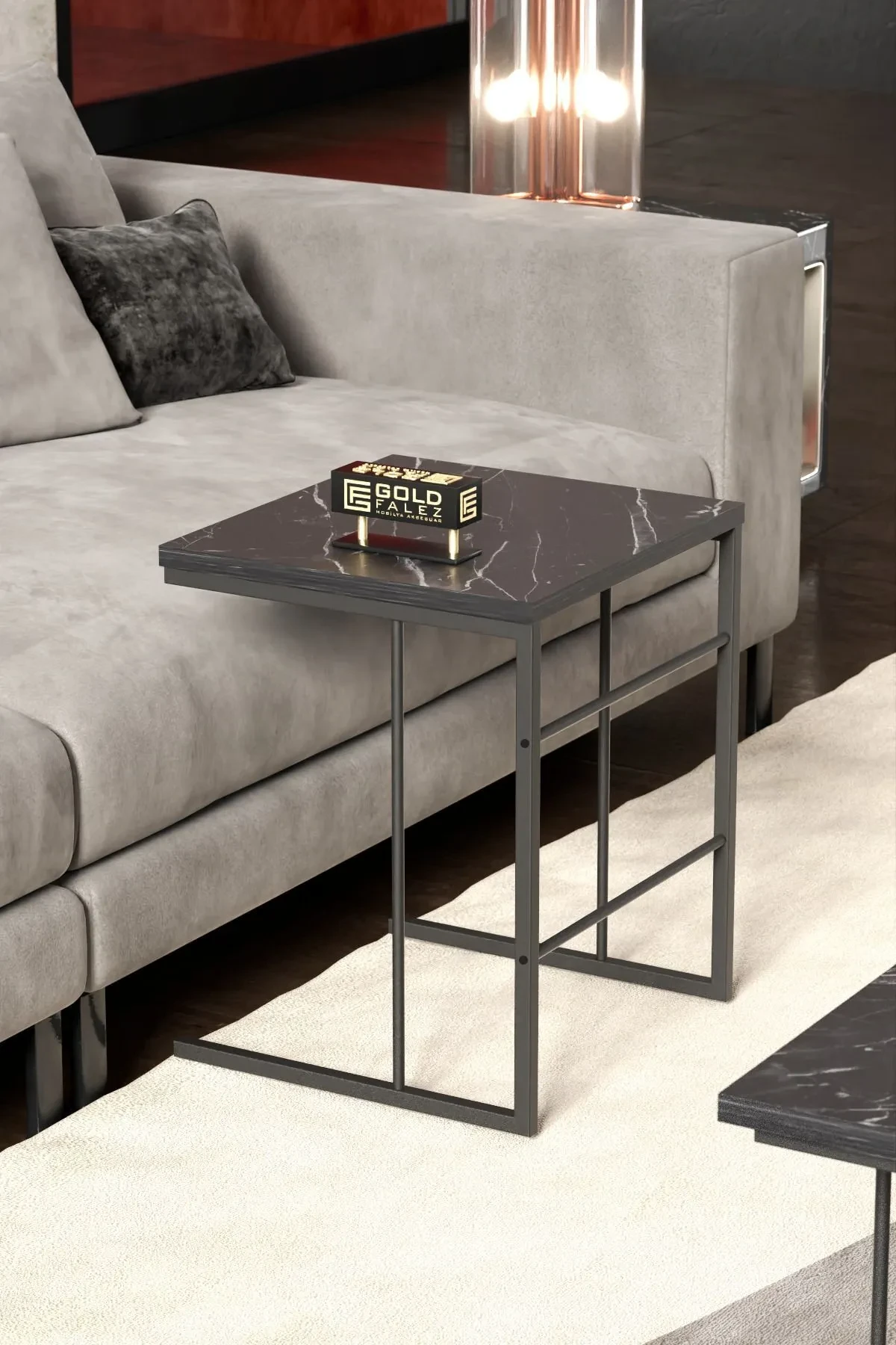 Solo Orta Sehpa Zigon Sehpa Set - 41 cm - Farklı Açı