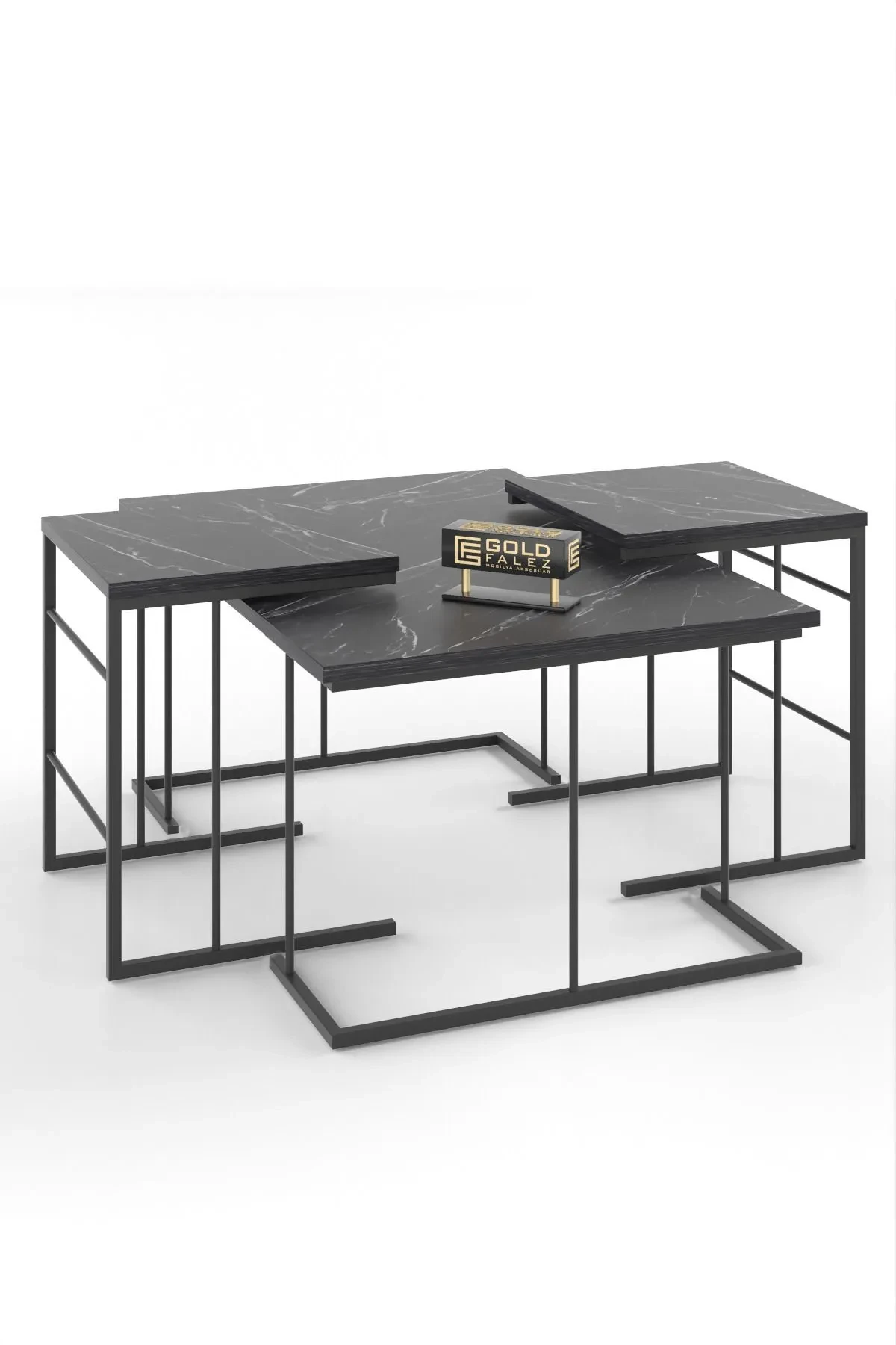 Solo Orta Sehpa Zigon Sehpa Set - 41 cm - Kullanım