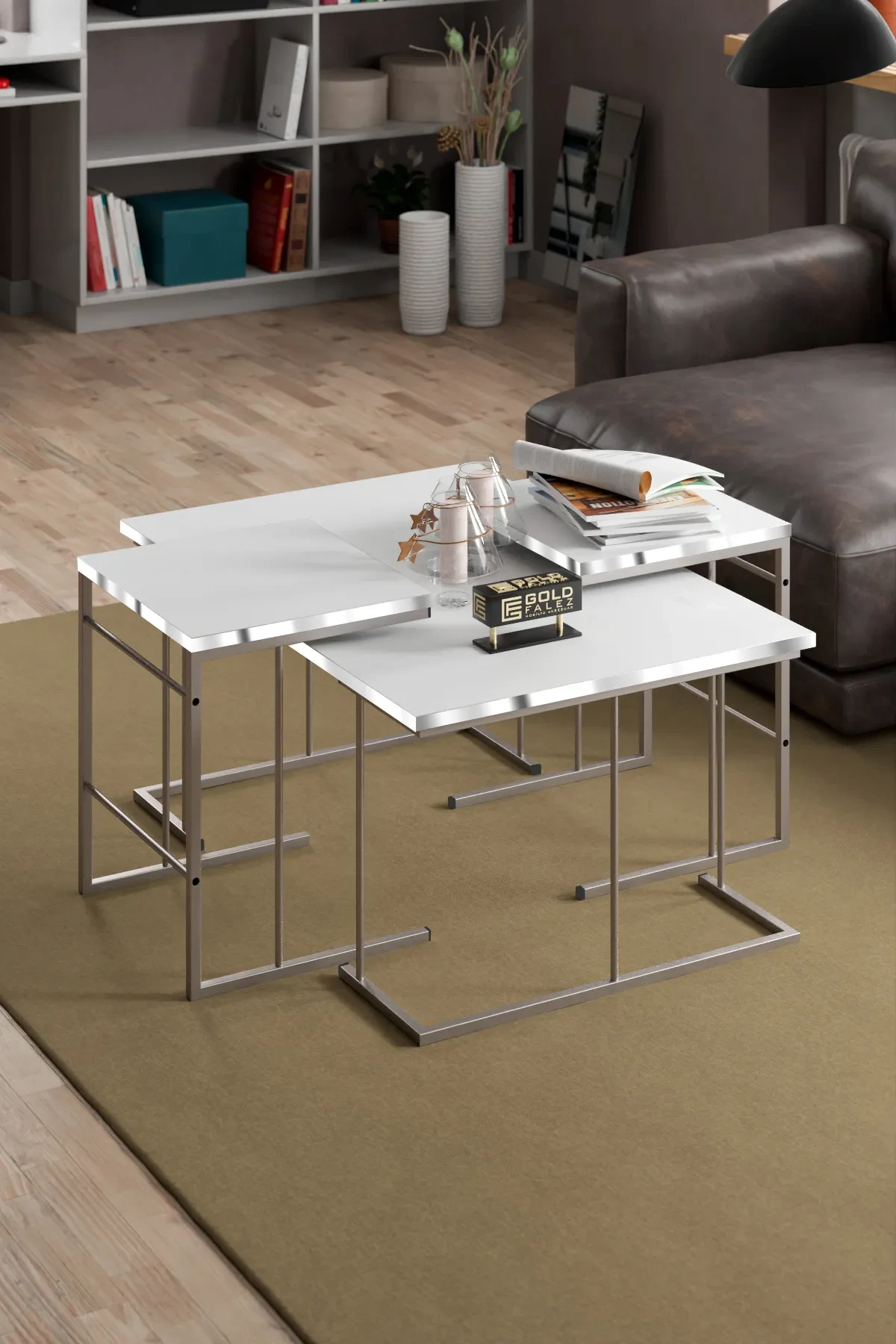 Solo Centre Coffee Table Zigon Coffee Table Silver Set