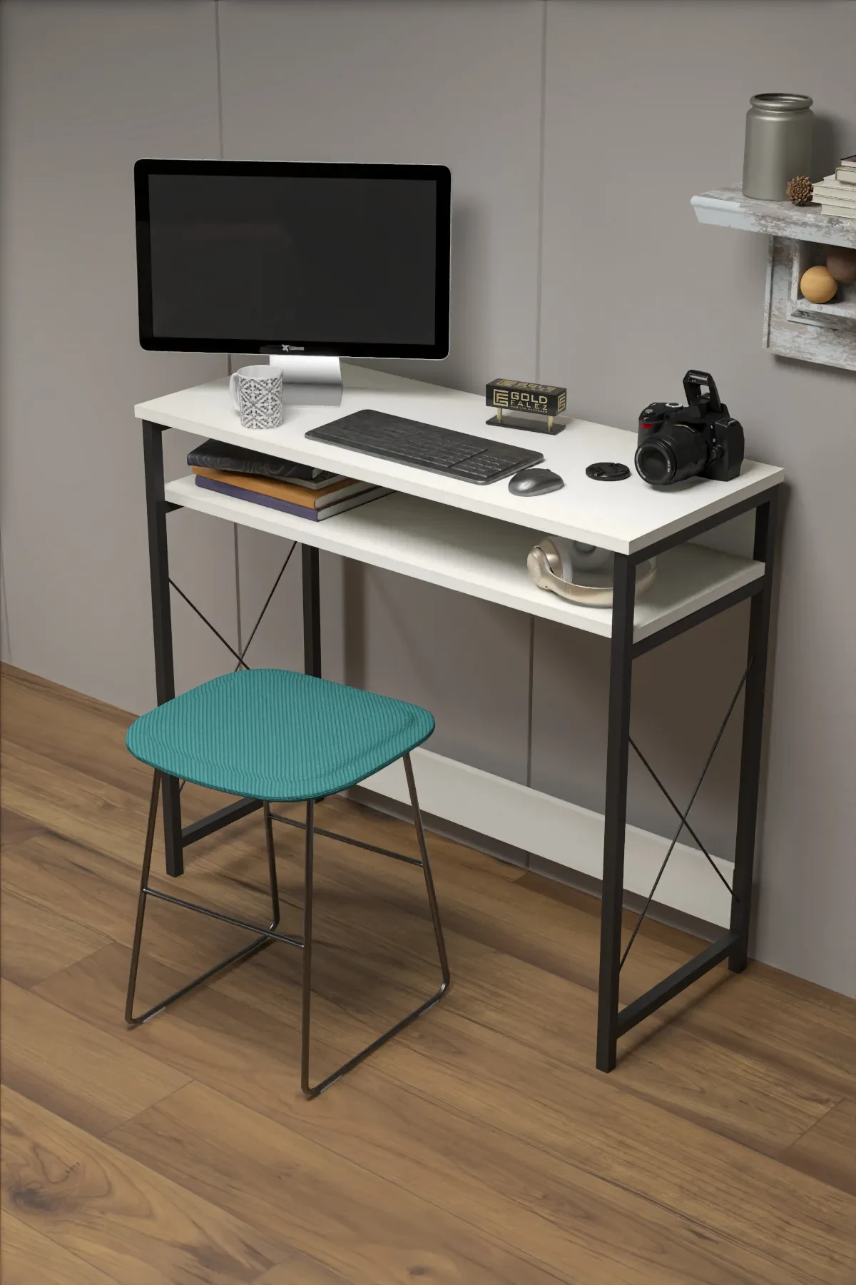 Computer Working Desk — White