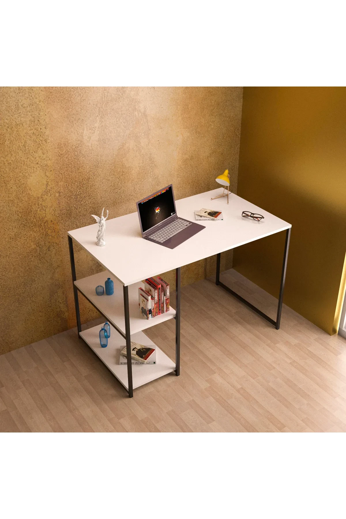Yandan Raflı Çalışma Masası - 72 cm - Kullanım