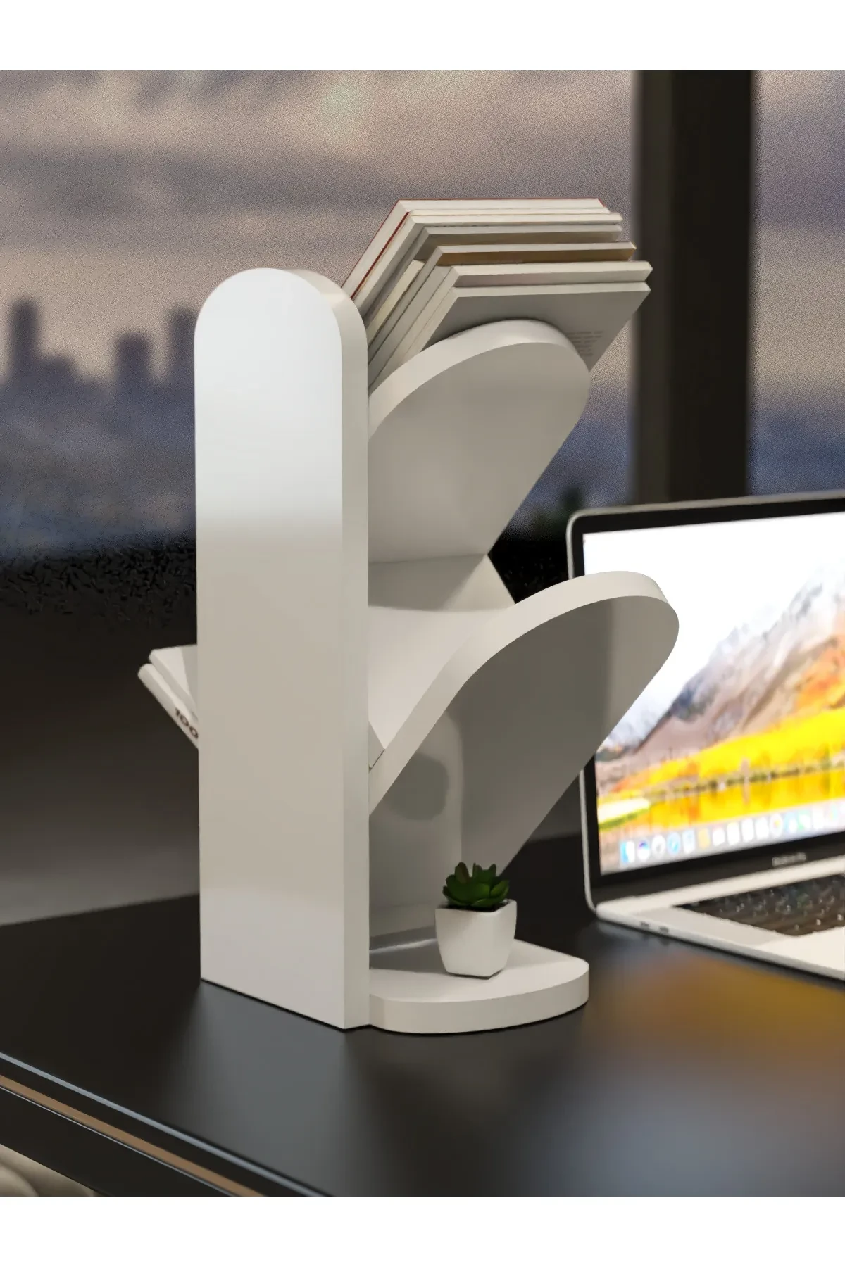 3 Raflı Masaüstü Kitaplık - 33,5 cm - Kullanım