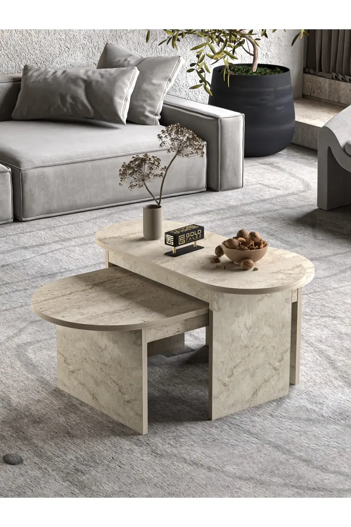 Setro 2'li Orta Sehpa - Farklı Açı