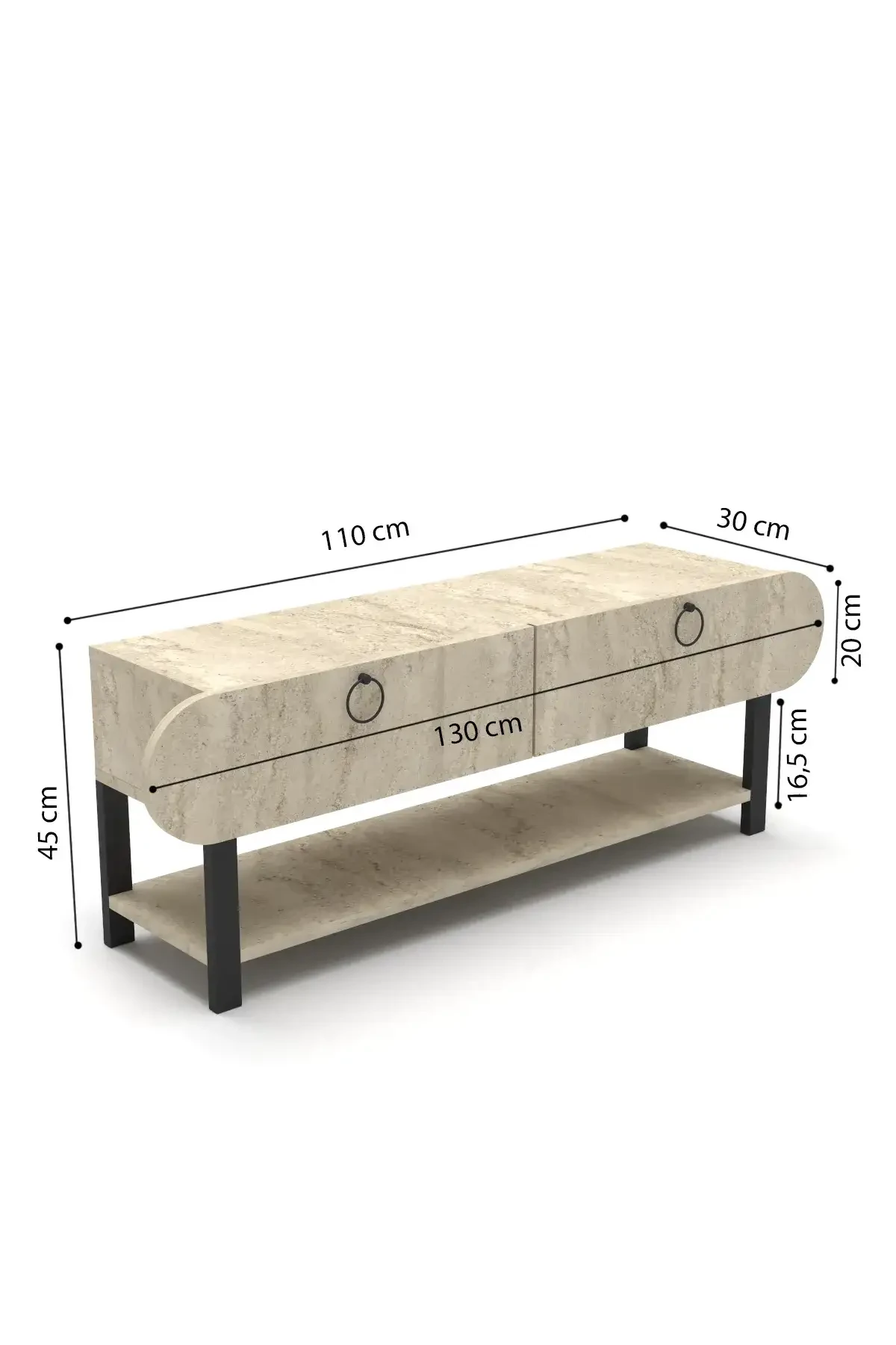 Setro Tv Sehpası - 110x30x45 cm - Detay