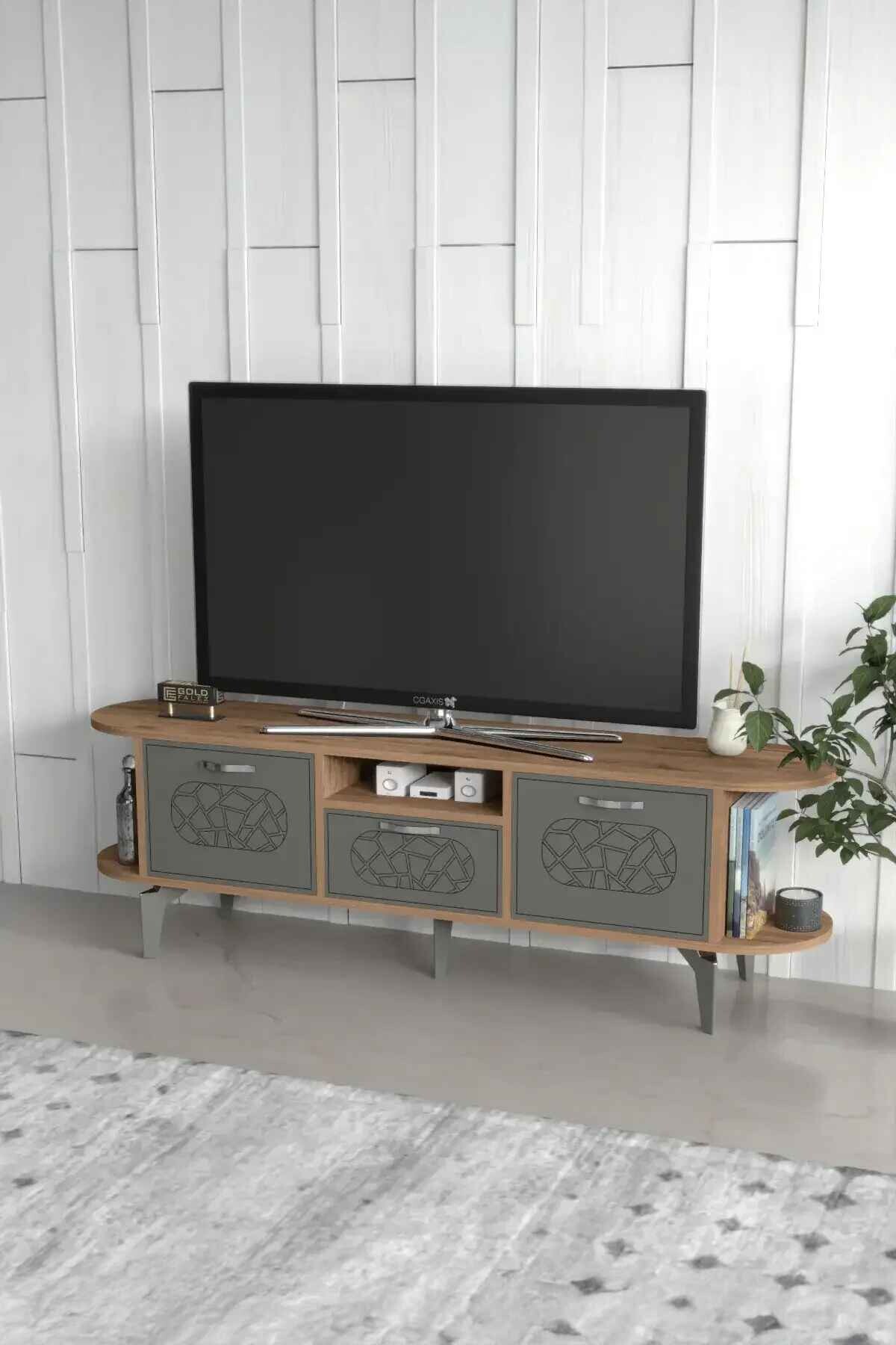 Mira Tv Stand — Traverten