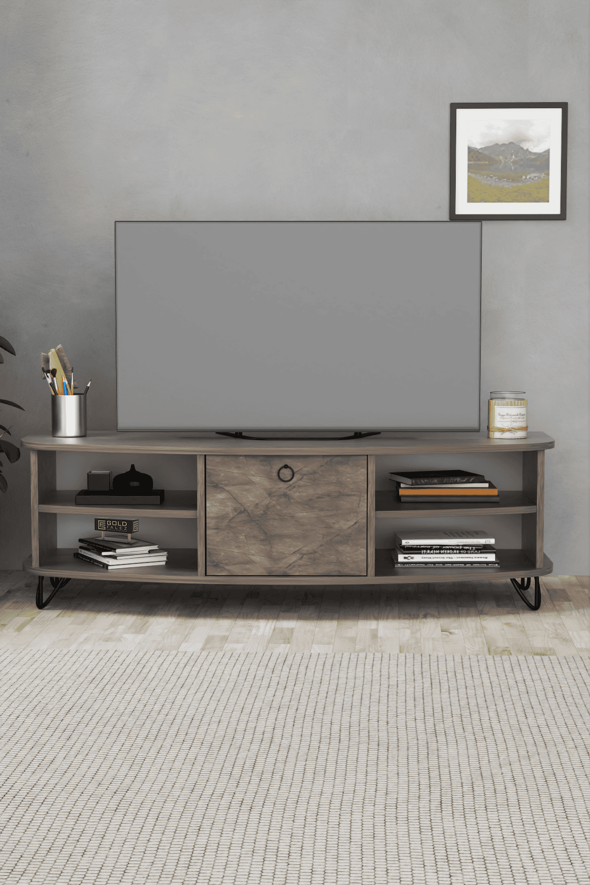 Vienna Tv Sehpası - 136x44x48 cm - Detay