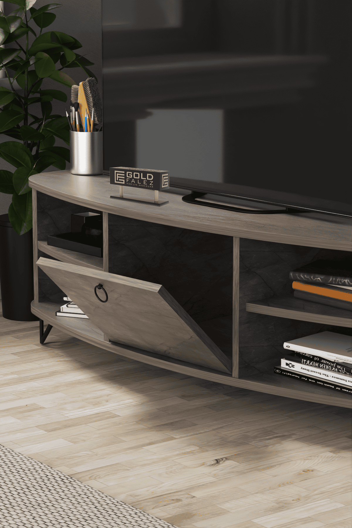 Vienna Tv Sehpası - 136x44x48 cm - Farklı Açı