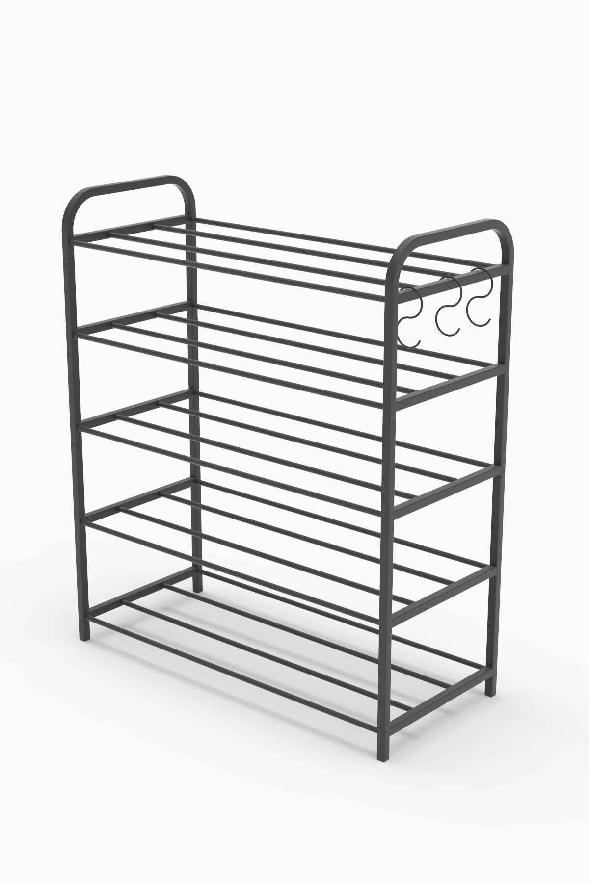 5 Shelf Metal Shoe Rack-Multipurpose Shelf