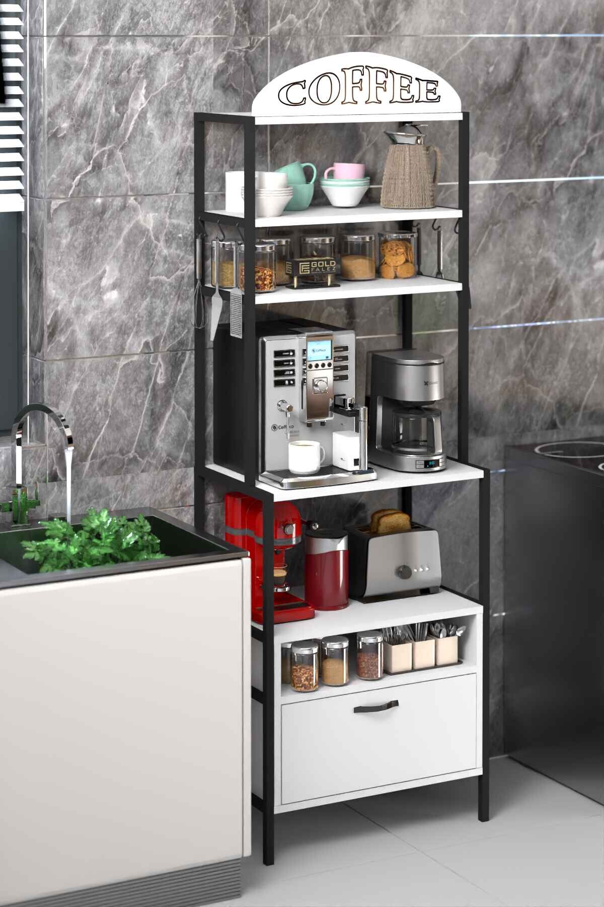 Multipurpose Coffee and Kitchen Shelf — Atlantic Pine