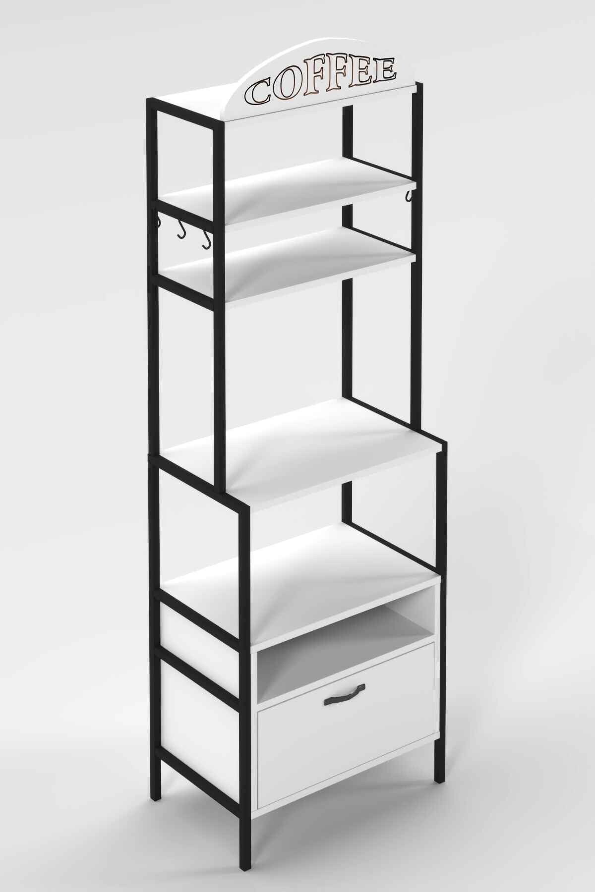 Çok Amaçlı Kahve ve Mutfak Rafı - 64x40x196 cm - Kullanım