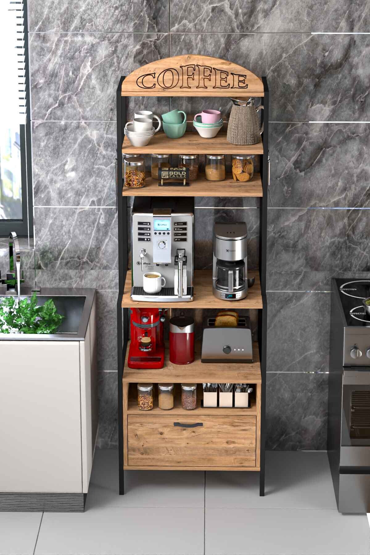 Multipurpose Coffee and Kitchen Shelf — Atlantic Pine