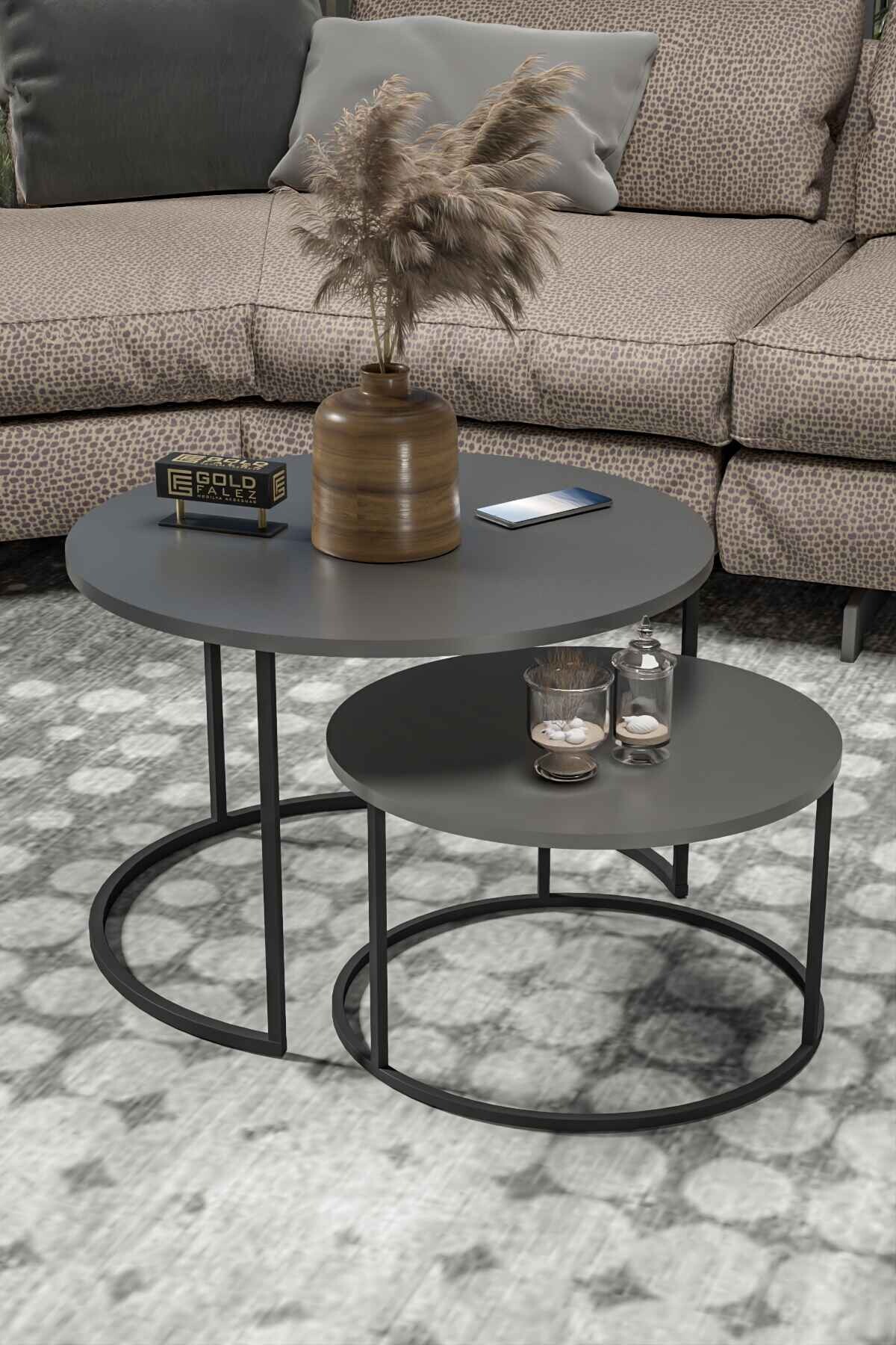 Orta Sehpa Bade İkili Lüx Special - 60 çap x 48,5 cm - Detay