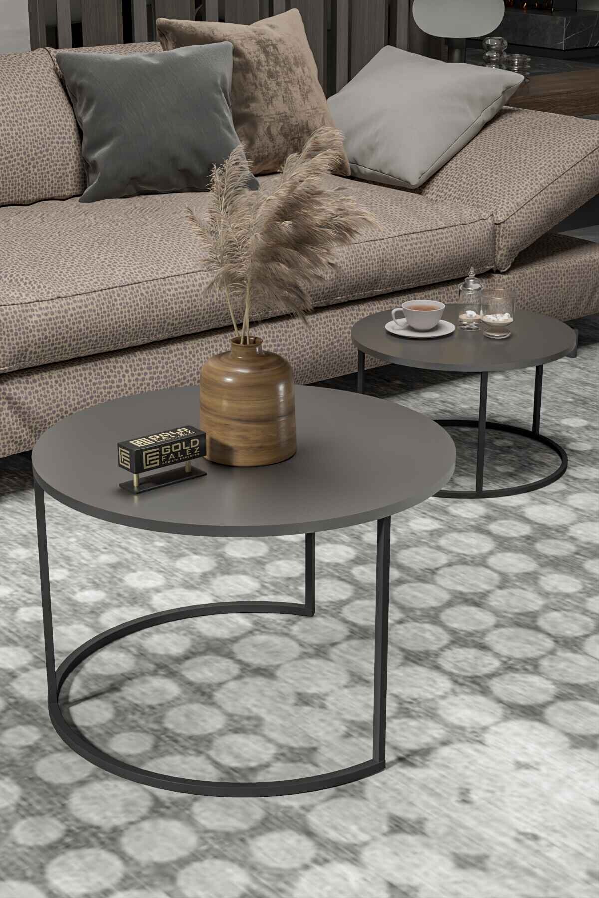 Orta Sehpa Bade İkili Lüx Special - 60 çap x 48,5 cm - Farklı Açı