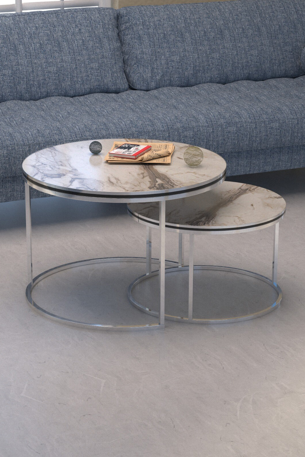 Coffee Table Double Silver Double Luxury Special — Efes