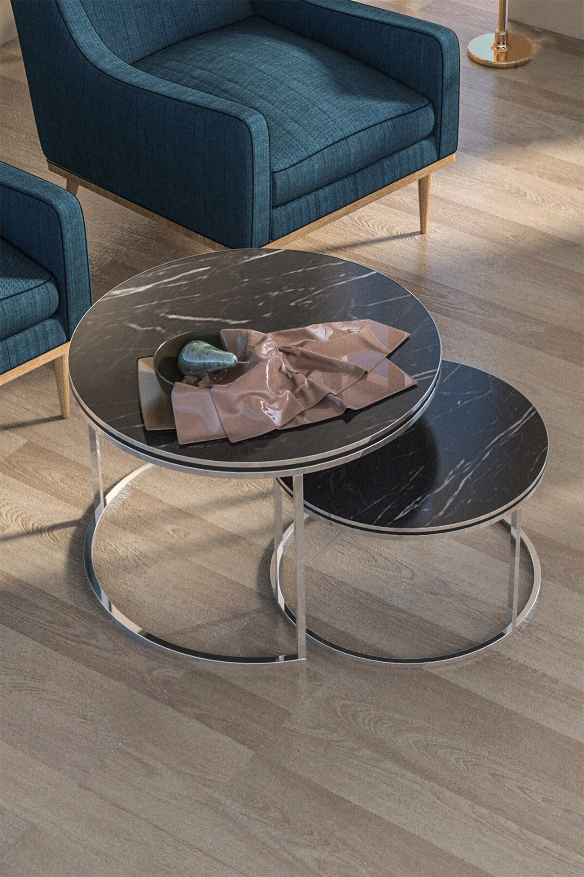 Coffee Table Double Silver Double Luxury Special — Efes