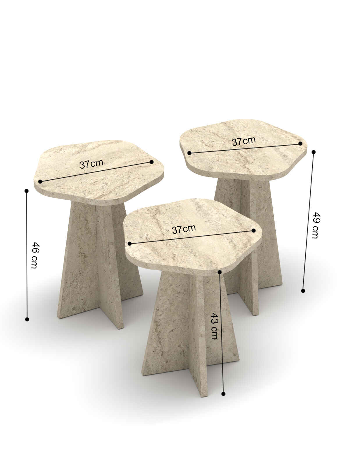 Çiçek Zigon Sehpa - Detay