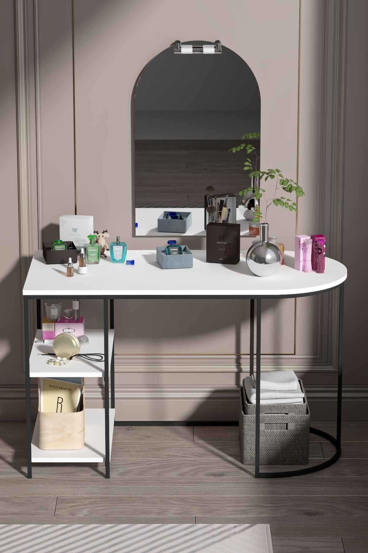 Multipurpose Makeup Table 125 cm — White