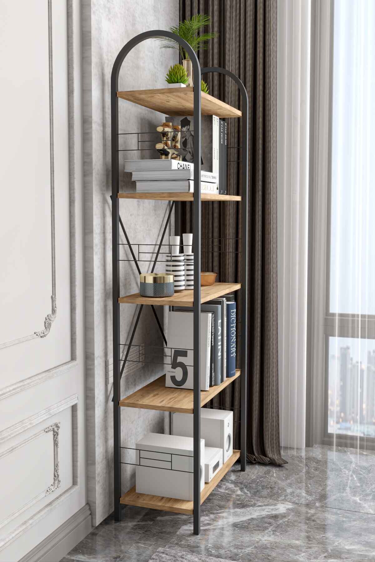 Bohem 5 Raflı Kitaplık - 180 cm - Kullanım