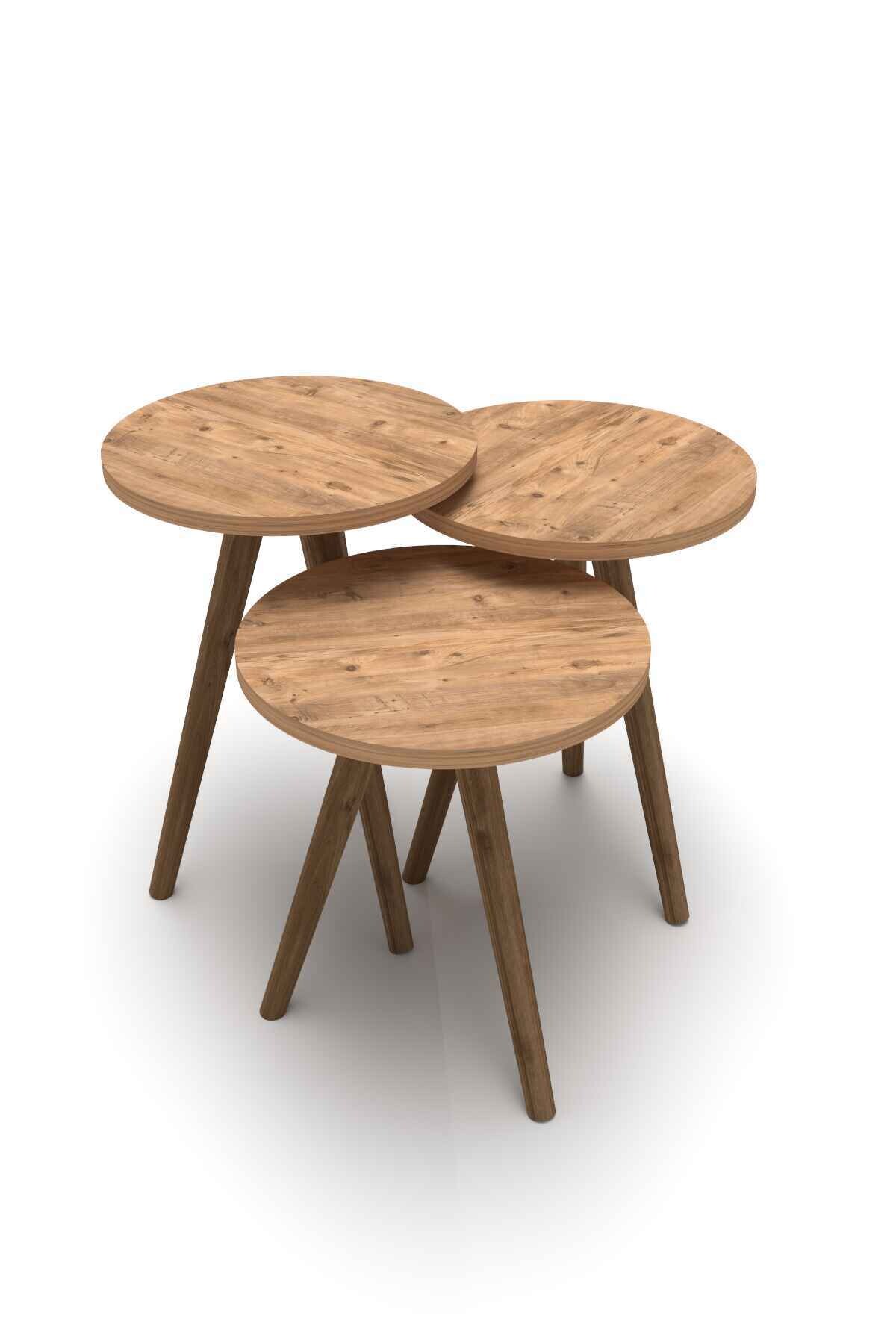 Wooden Zigon Coffee Table — Walnut