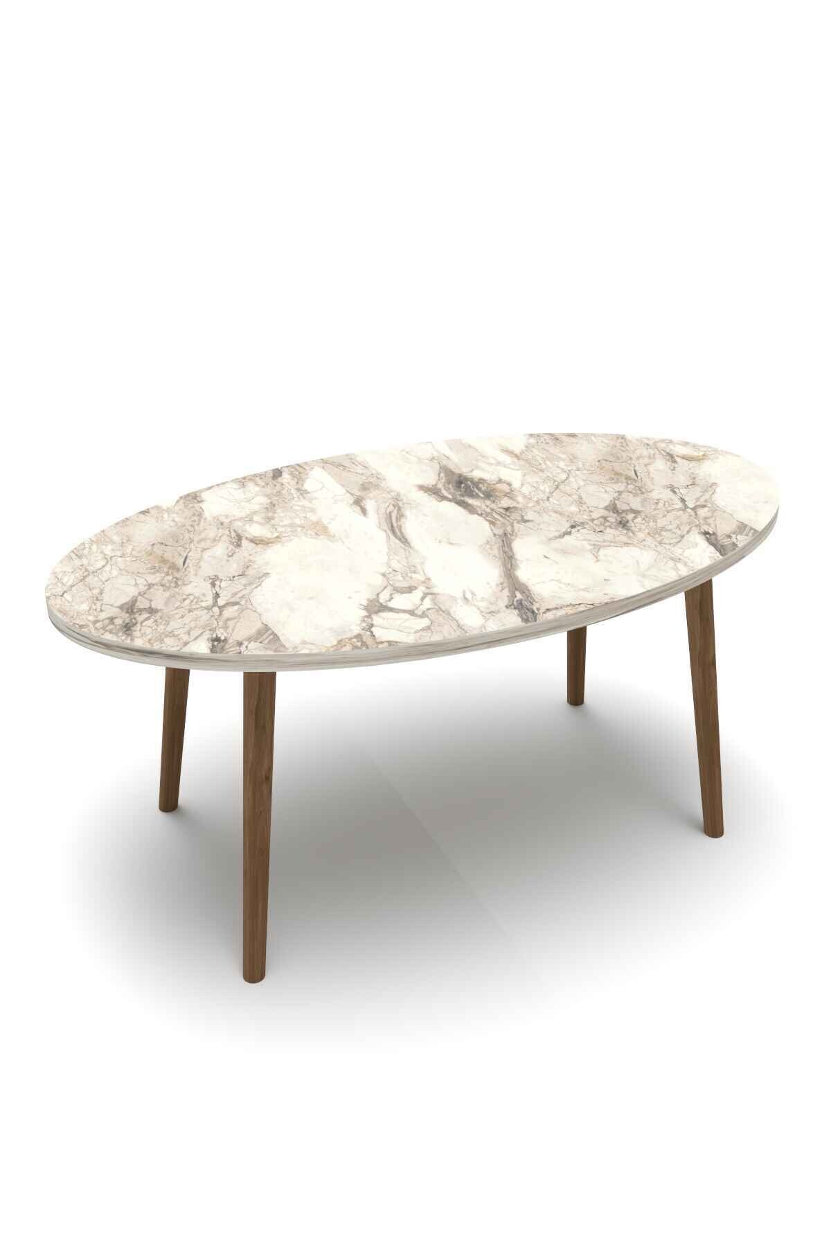 Wooden Centre Coffee Table Ellipse — Efes