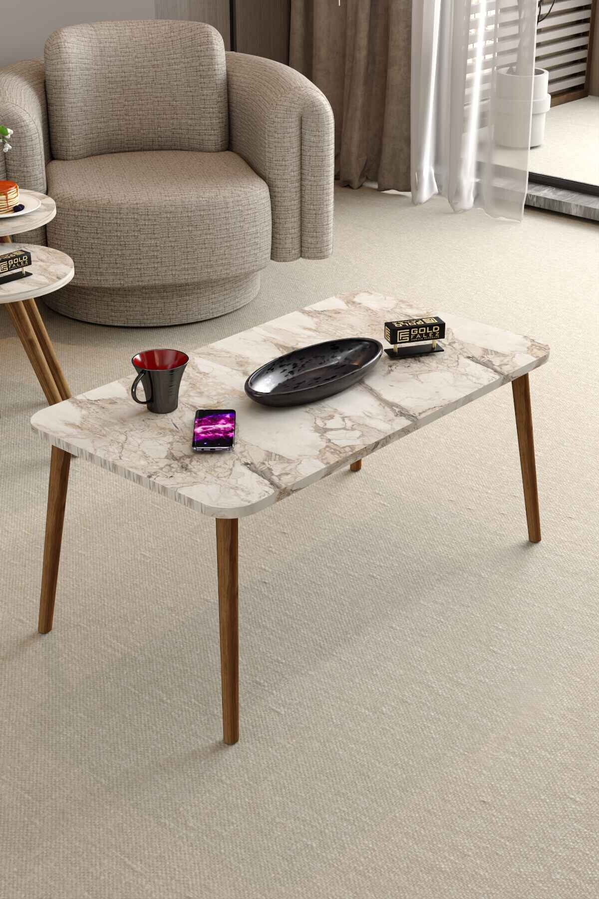 Ahşap Orta Sehpa Kare - 90x50x42 cm - Kullanım