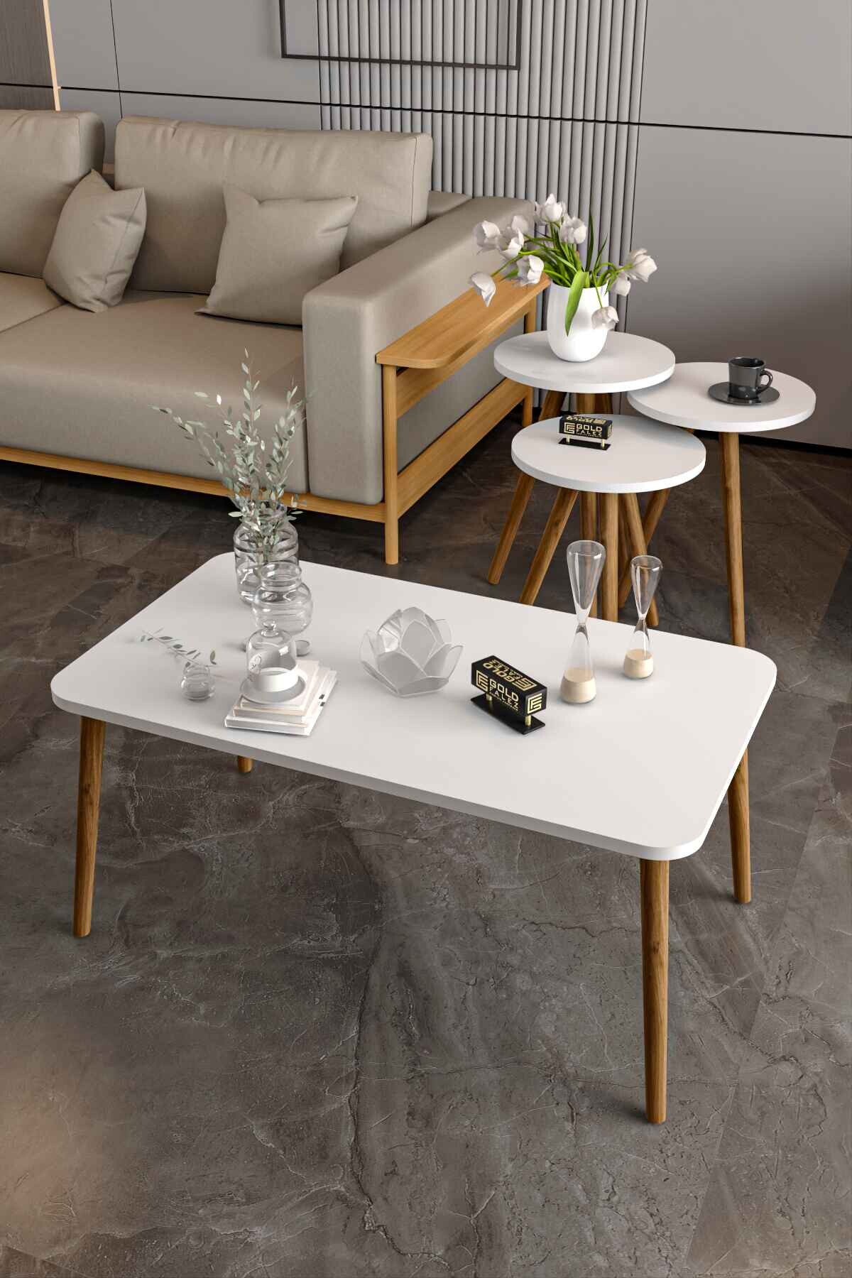 Square Lathe Zigon Centre Coffee Table Set