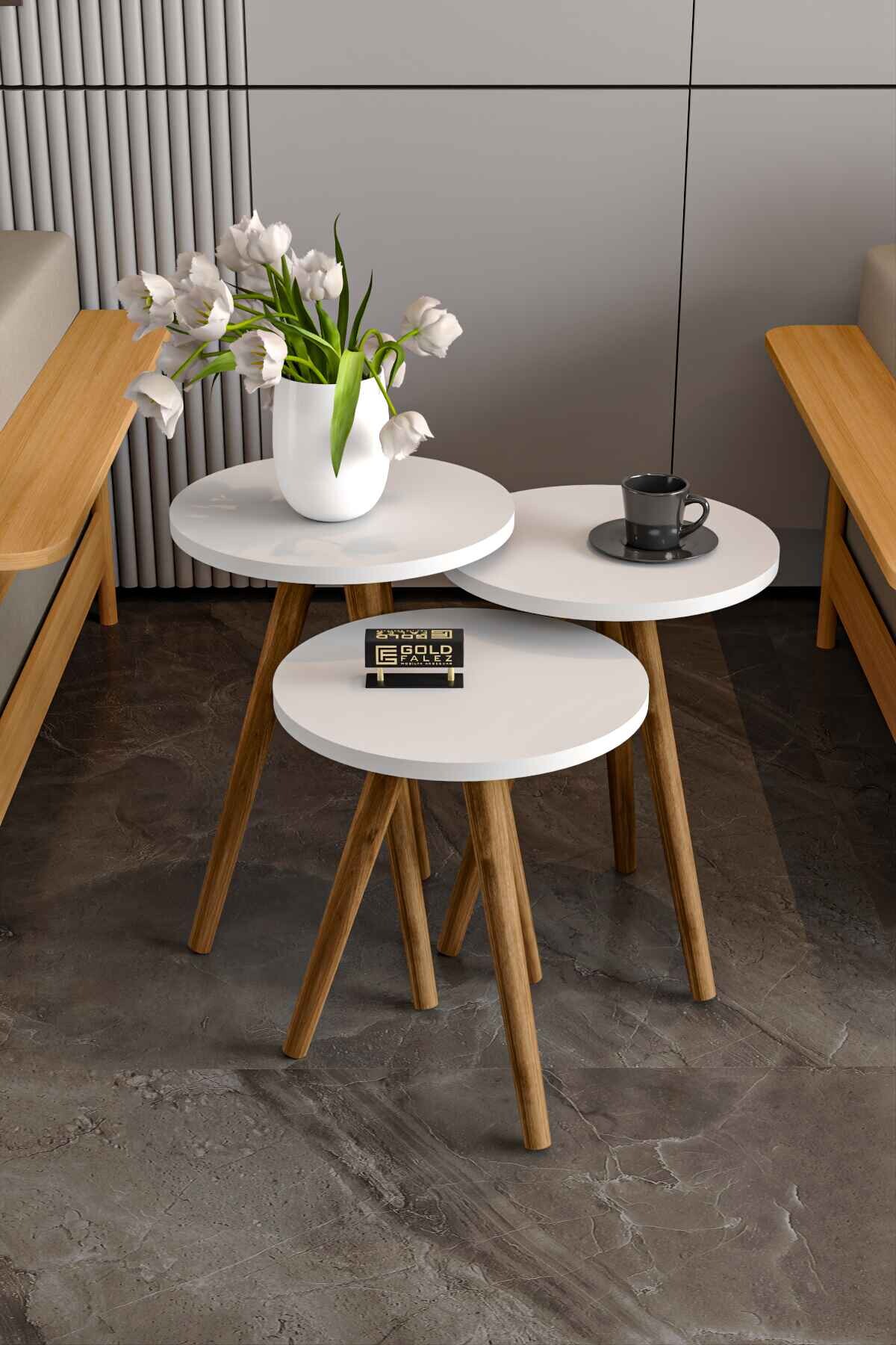 Kare Torna Zigon Orta Sehpa Seti - 90x50x42 cm - Kullanım