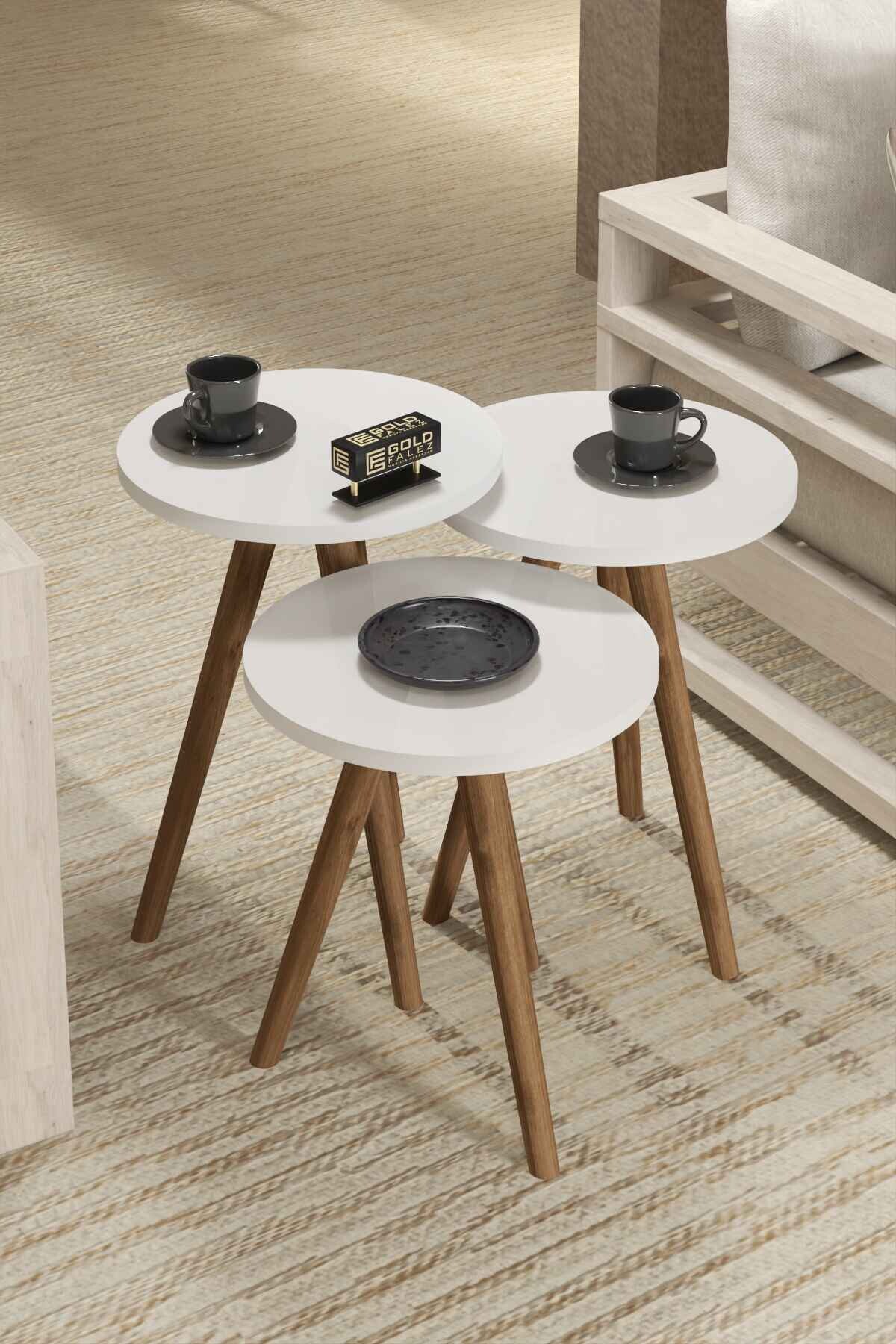 Elips Ahşap Zigon Orta Sehpa Seti - 90x50x42 cm - Kullanım