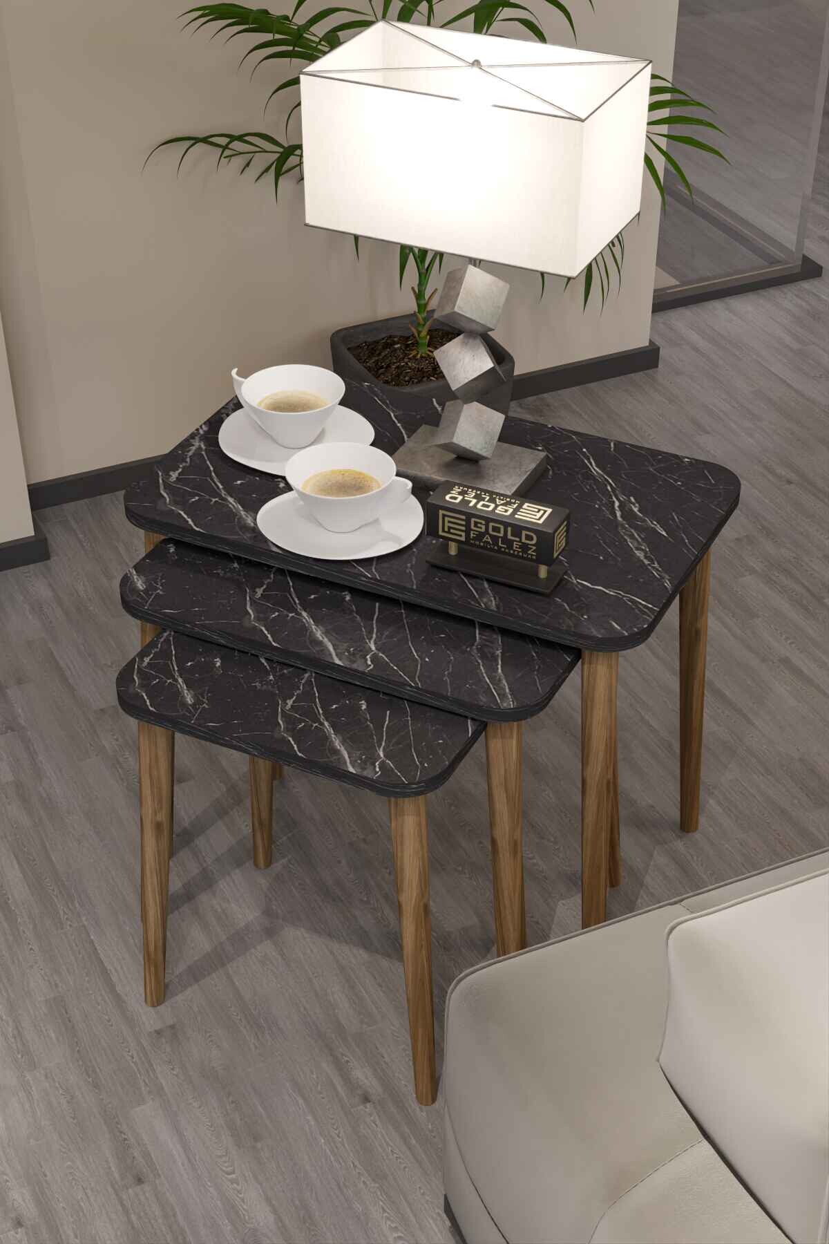 Ahşap Kare Zigon Sehpa - Detay