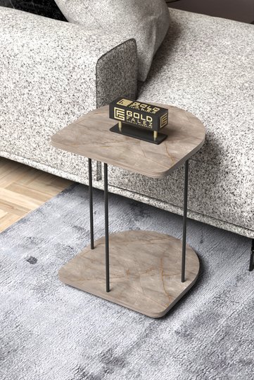 Oval Rolling Side Table - Gordion