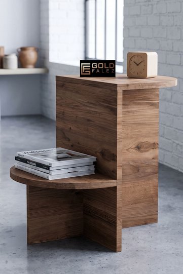 Setro Oval Side Table - Brown