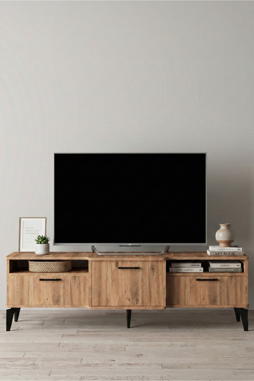 Mistral TV Unit Melamine-faced chipboard Multi-coloured