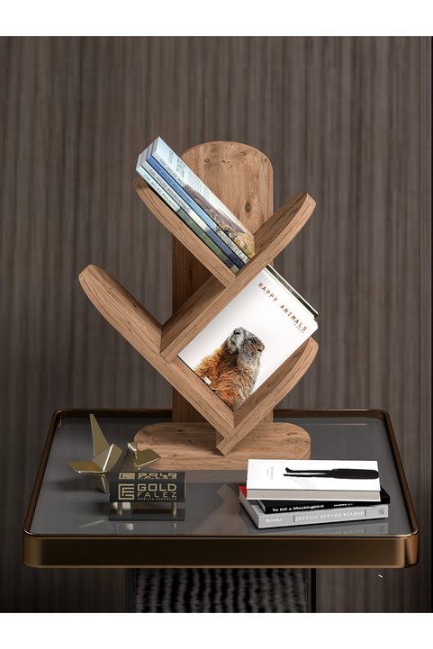 Bureauboekenrek met 3 planken