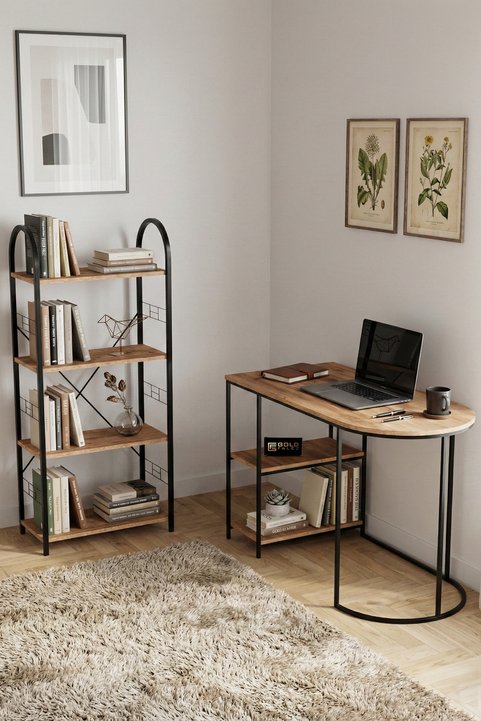 Bureau- en boekenkastset