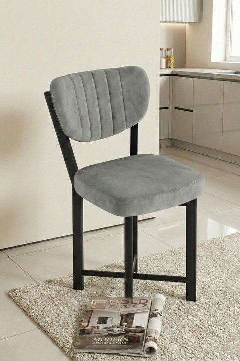 Elma Sedia da cucina con gambe in metallo