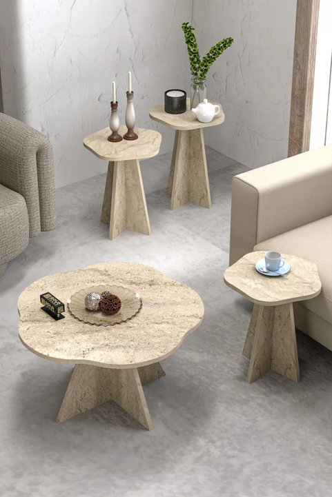 Çiçek Set tavolino da salotto e tavolini a nido
