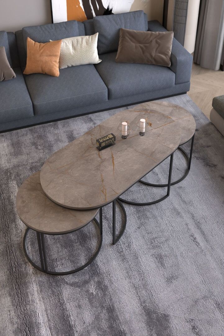 Dolunay Coffee & Side Table Set - Gordion