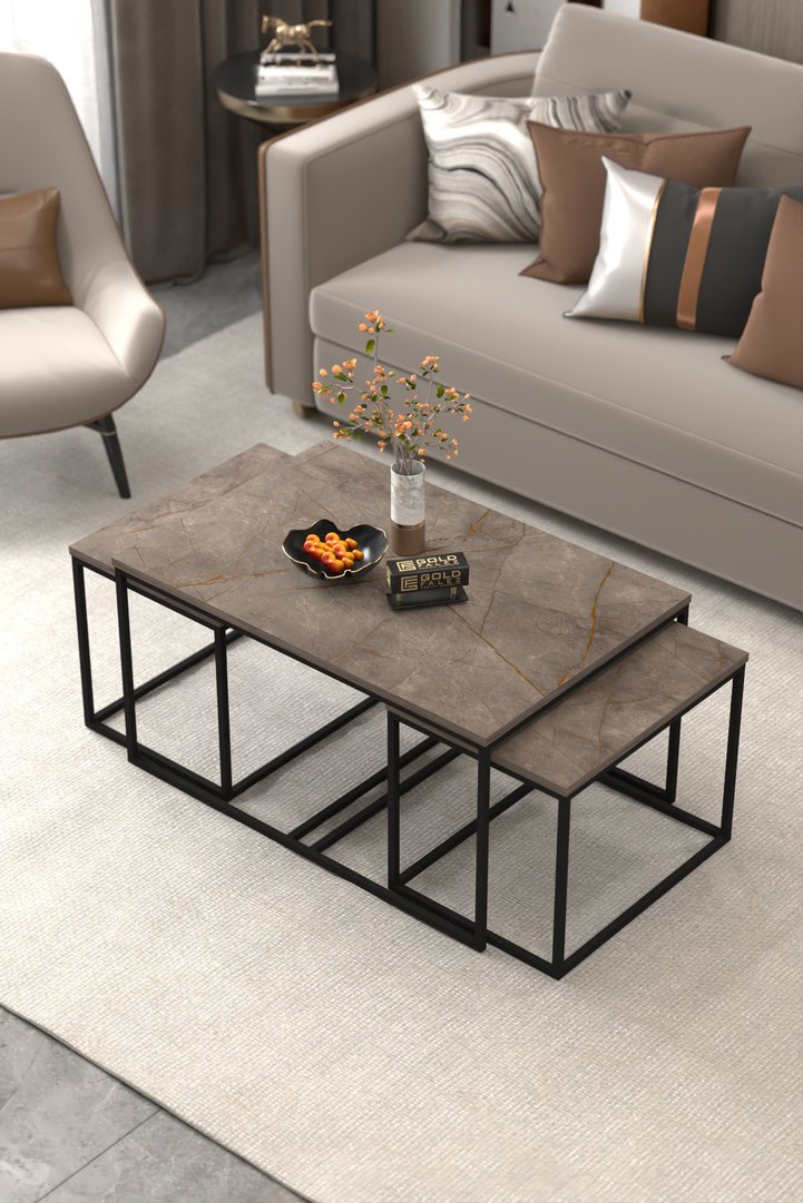 Flora Coffee & Nesting Table Set - Multicolour