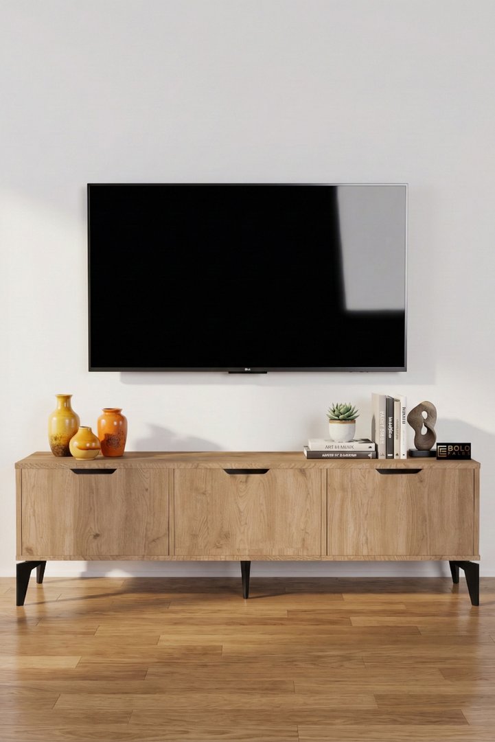 Royal Classic Melamine-faced Chipboard TV Unit Beige