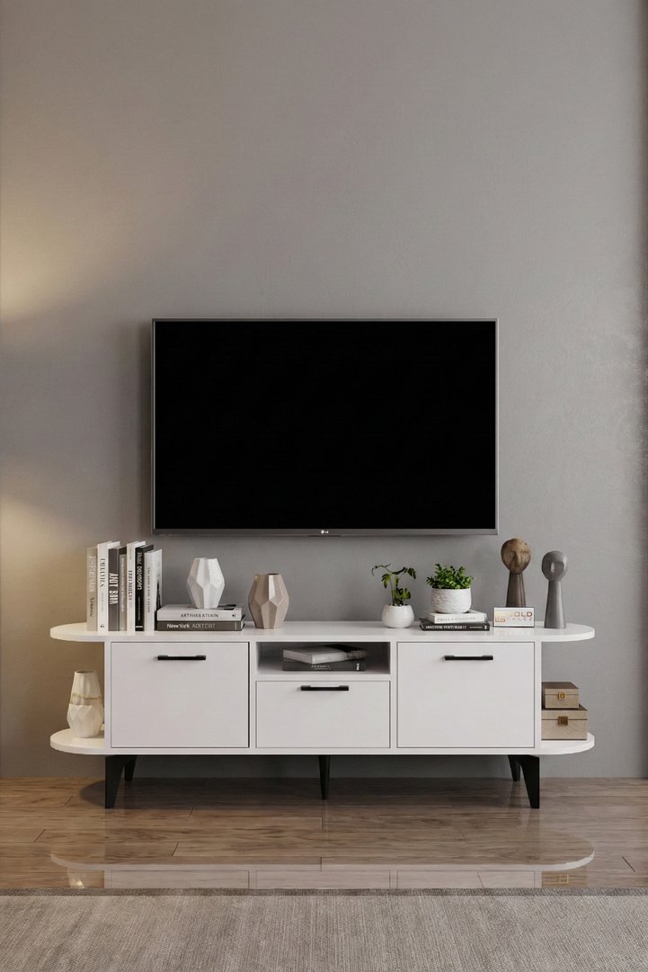 Mira Classic Melamine-faced Chipboard TV Unit Blue