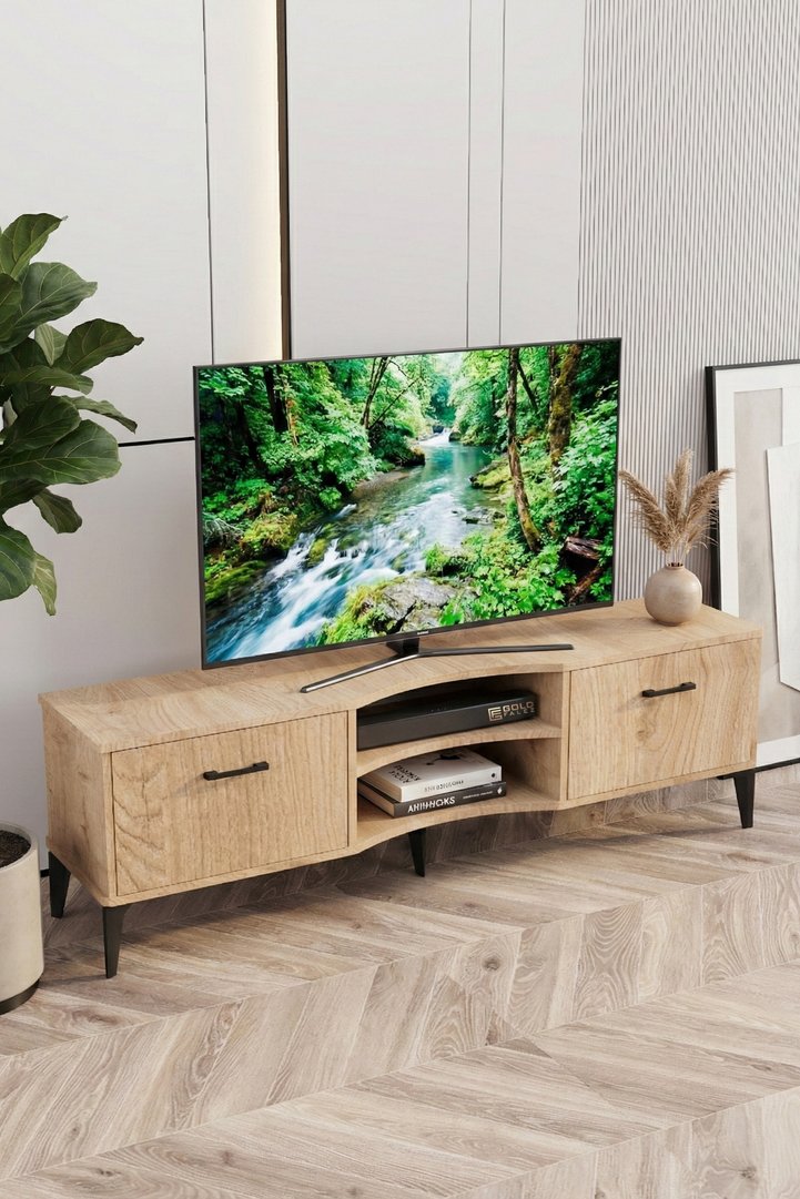 Vera Classic Melamine-faced chipboard TV Unit Beige