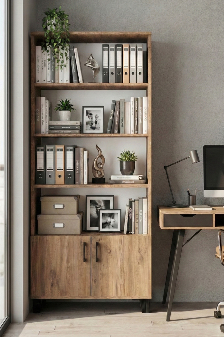 Classic Multi-Purpose Bookcase - Brown