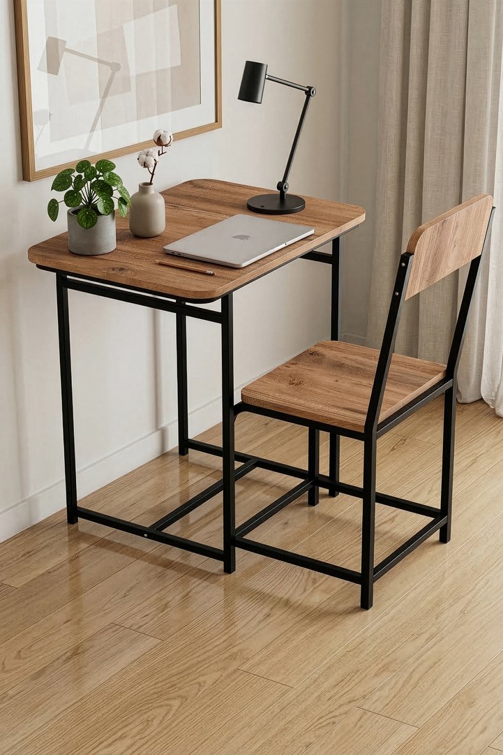 Minor Classic Coffee Melamine-faced Chipboard Desk