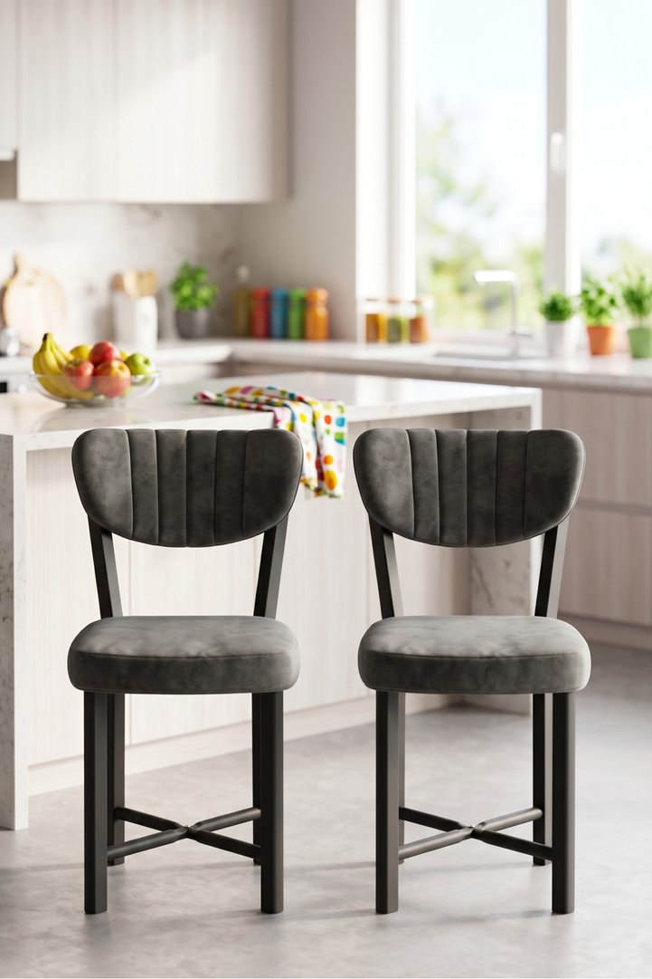Elma Metal Kitchen Chair Multi-coloured 2-Piece Set