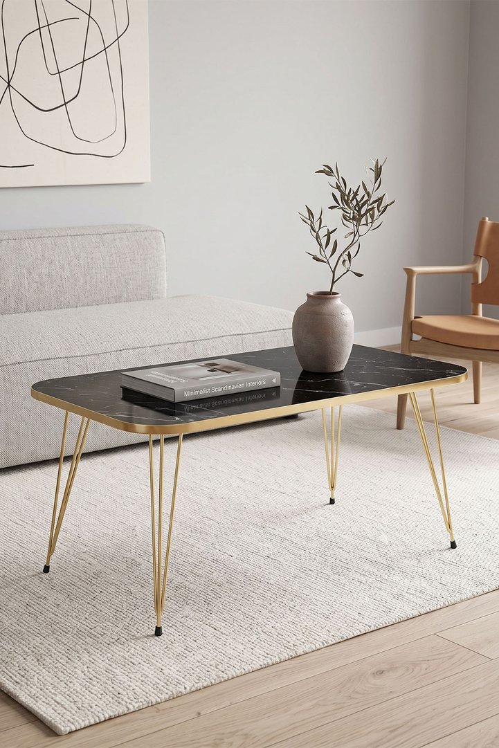 Coffee Table Gold Bendir Wire